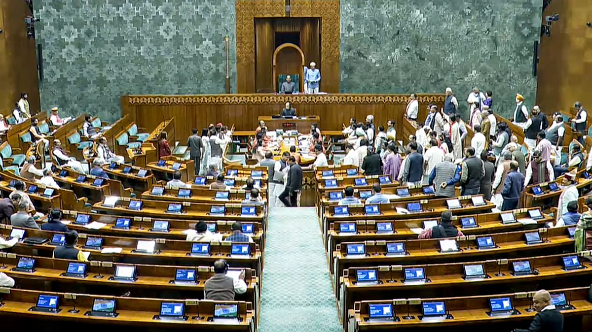 Lok Sabha Speaker Om Birla conducts proceedings in the House.