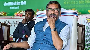 Jharkhand CM Hemant Soren at a government event in Ranchi