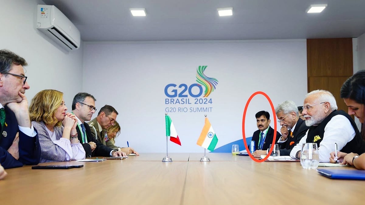 Reportedly the only publicly available photograph of Hiren Joshi