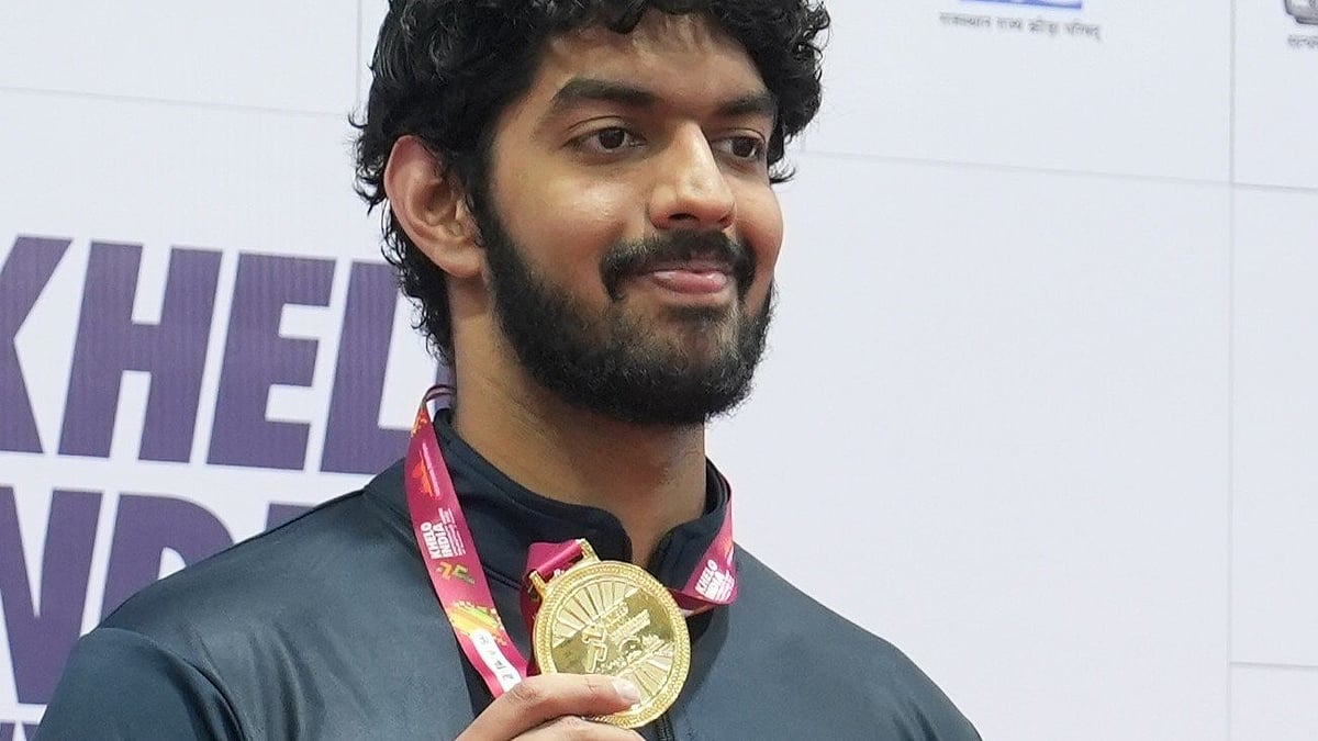 Srihari Nataraj during his gold rush in Jaipur.