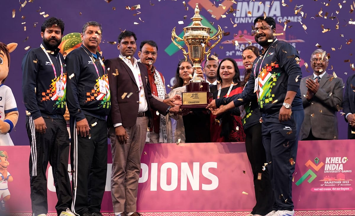 Chandigarh University after retaining the overall championship