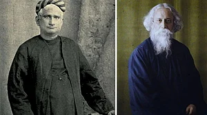 Bankim Chandra Chattopadhyay wrote Vande Mataram, and Rabindranath Tagore set it to music