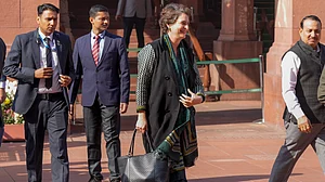 Congress MP Priyanka Gandhi Vadra in Parliament on 10 December. (Photo: PTI)