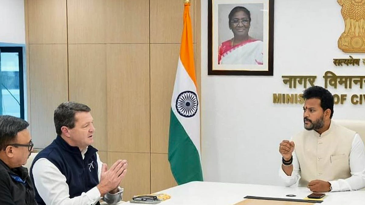 Union minister of civil aviation Ram Mohan Naidu with Indigo CEO Pieter Elbers