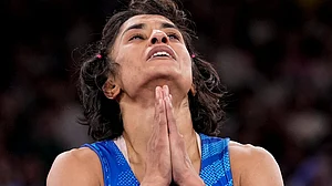 File photo of Vinesh Phogat at the 2024 Paris Olympics