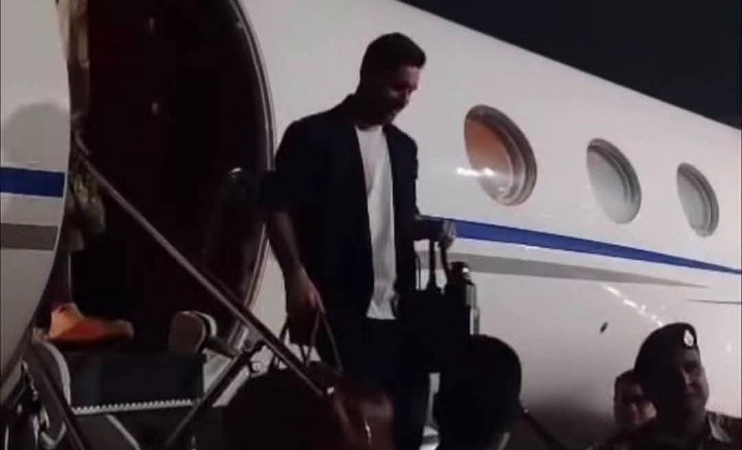 Lionel Messi arrives in Kolkata