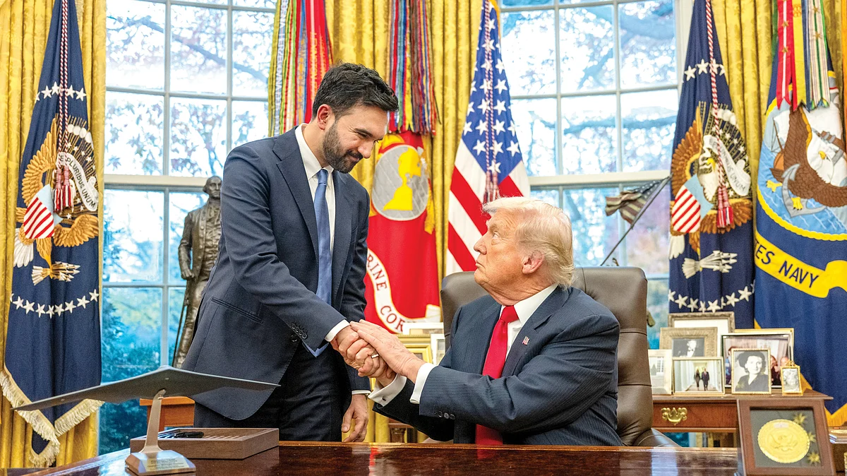Zohran Mamdani with Donald Trump