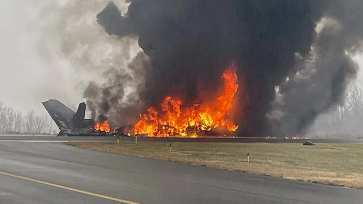 A private jet crashed while landing at Statesville Regional Airport, North Carolina.