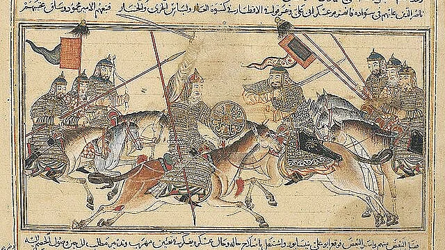 Depiction of a battle between Mahmud of Ghazni and Abu Ali Simjuri. (Courtesy: Wikimedia)