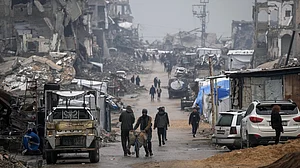 Through rain and ruin, life goes on in Gaza City.