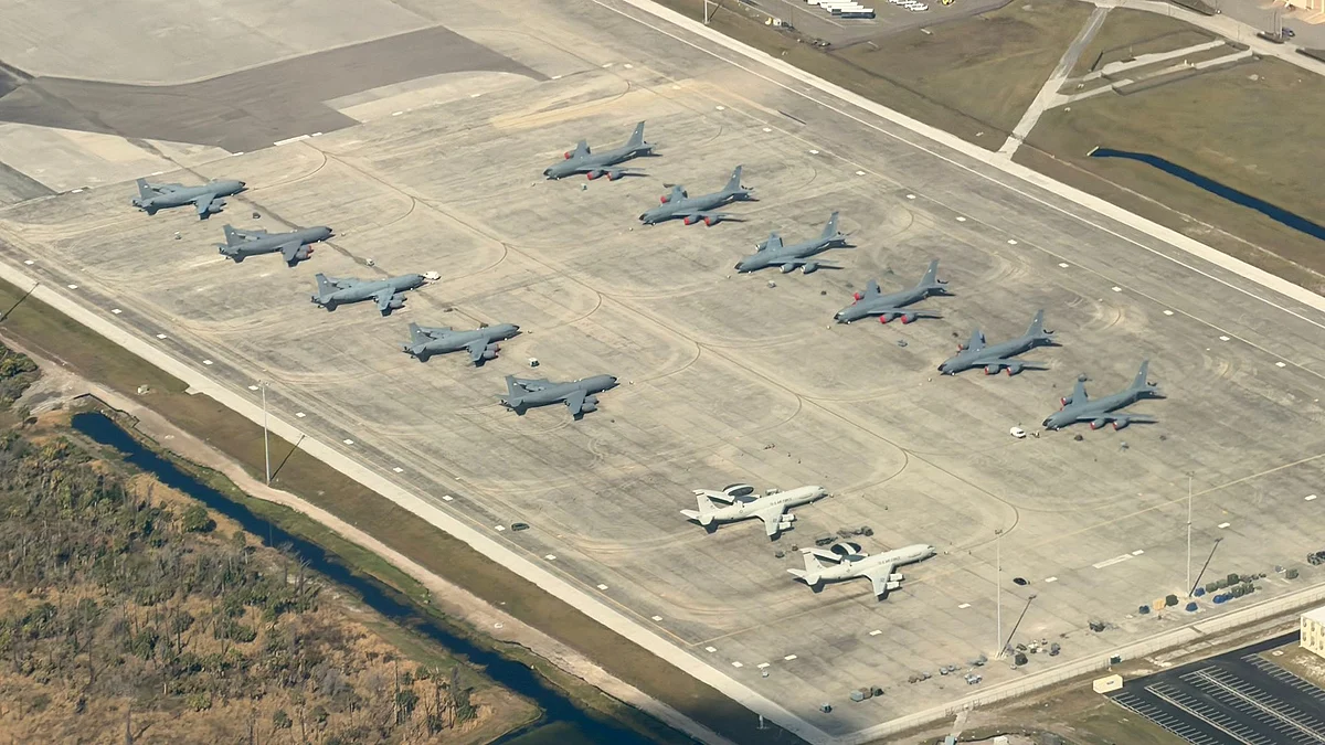 A build-up of aircraft at Florida