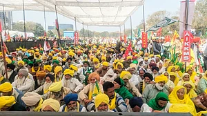 File photo of an SKM-led protest