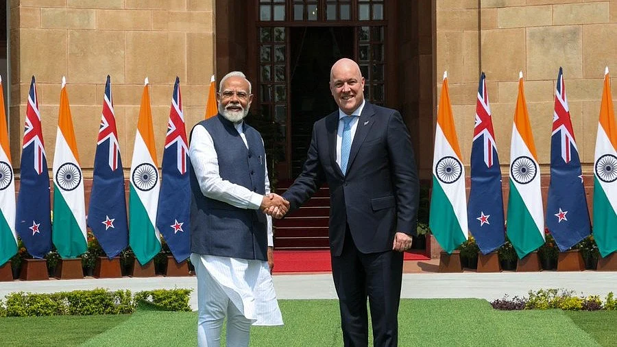 Modi with Christopher Luxon