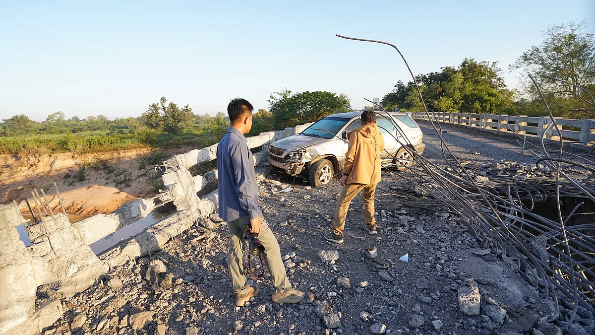 Destruction in Cambodia 
