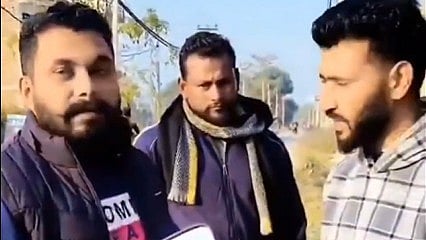 A screengrab from the viral video