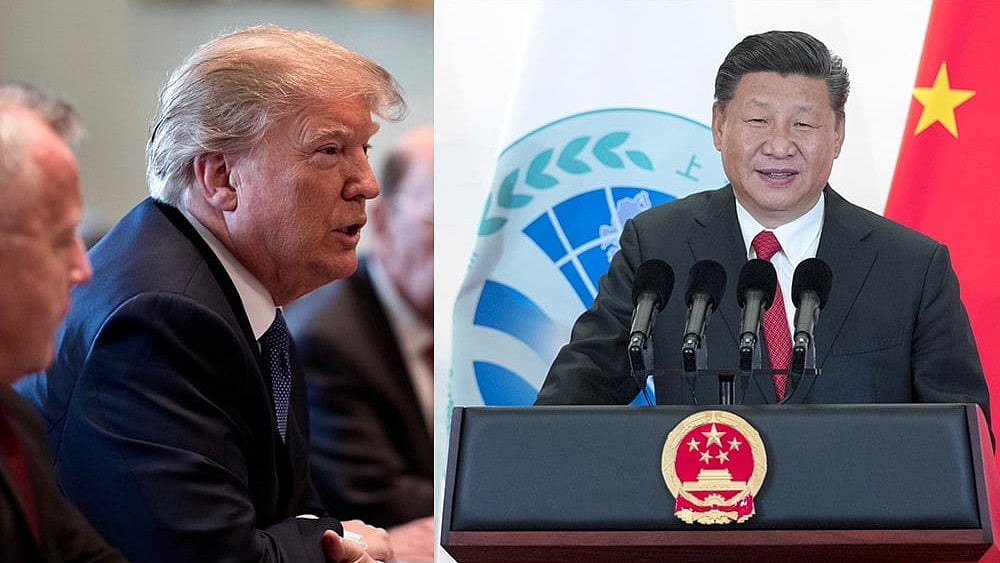 Presidents Donald Trump (left) and Xi Jinping