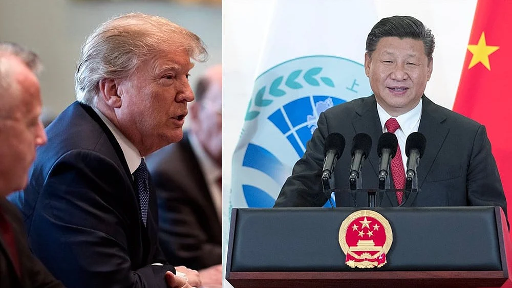 Presidents Donald Trump (left) and Xi Jinping