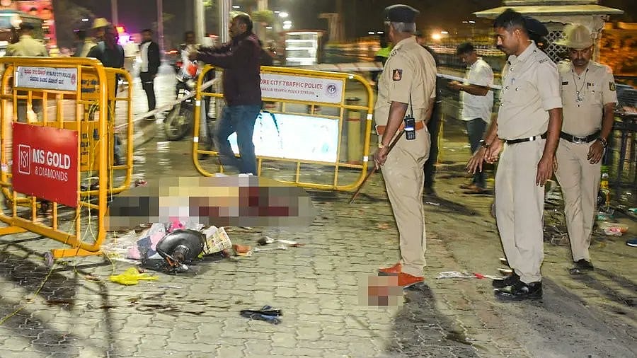 The blast site in Mysuru