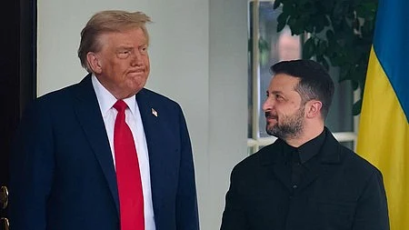 Donald Trump and Volodymyr Zelenskyy
