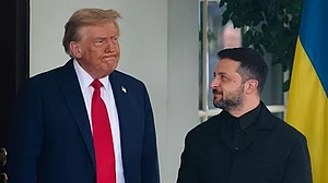 Donald Trump and Volodymyr Zelenskyy