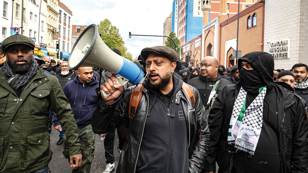 Bangladeshis march to Altab Ali park, named after the victim of a racist murder in London