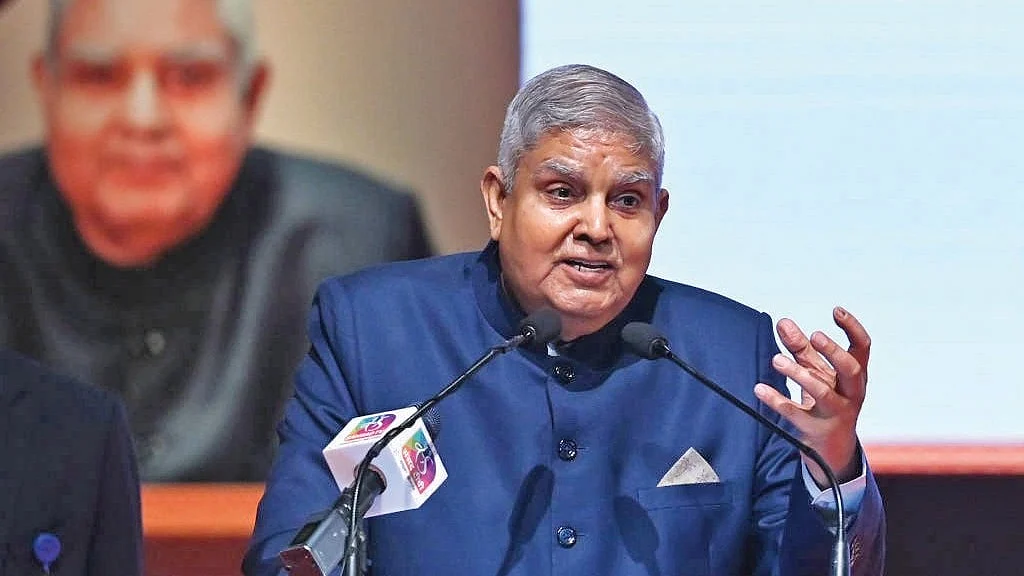 File photo of former vice-president Jagdeep Dhankhar