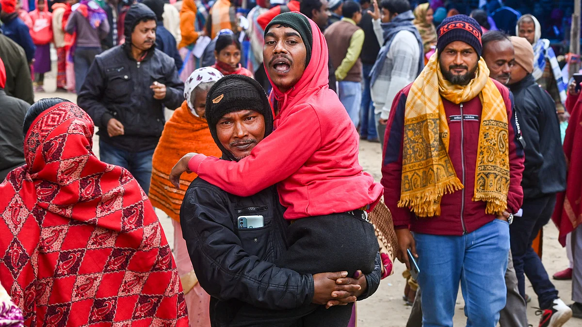 A specially abled voter at an SIR hearing in Balurghat, West Bengal, 30 Dec