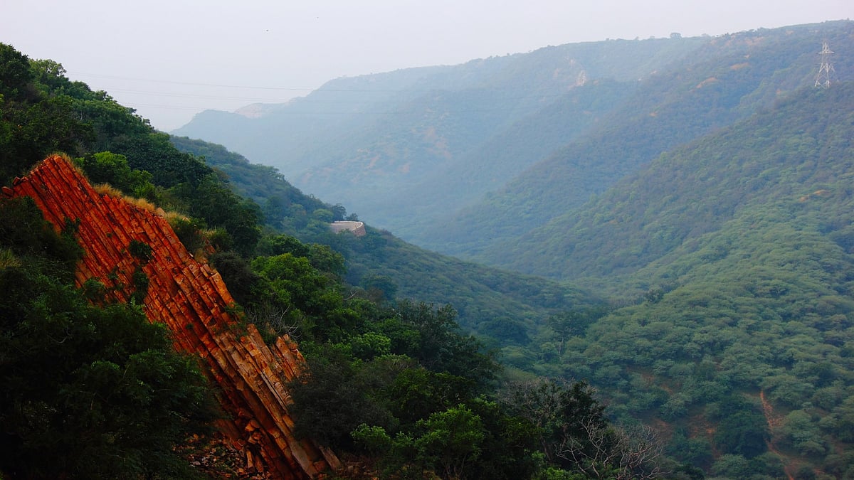 Part of the Aravallis in Rajasthan, circa 2013-14