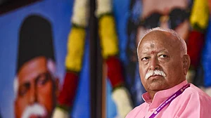 RSS chief Mohan Bhagwat during the valedictory function of Vishwa Sangh Shibir