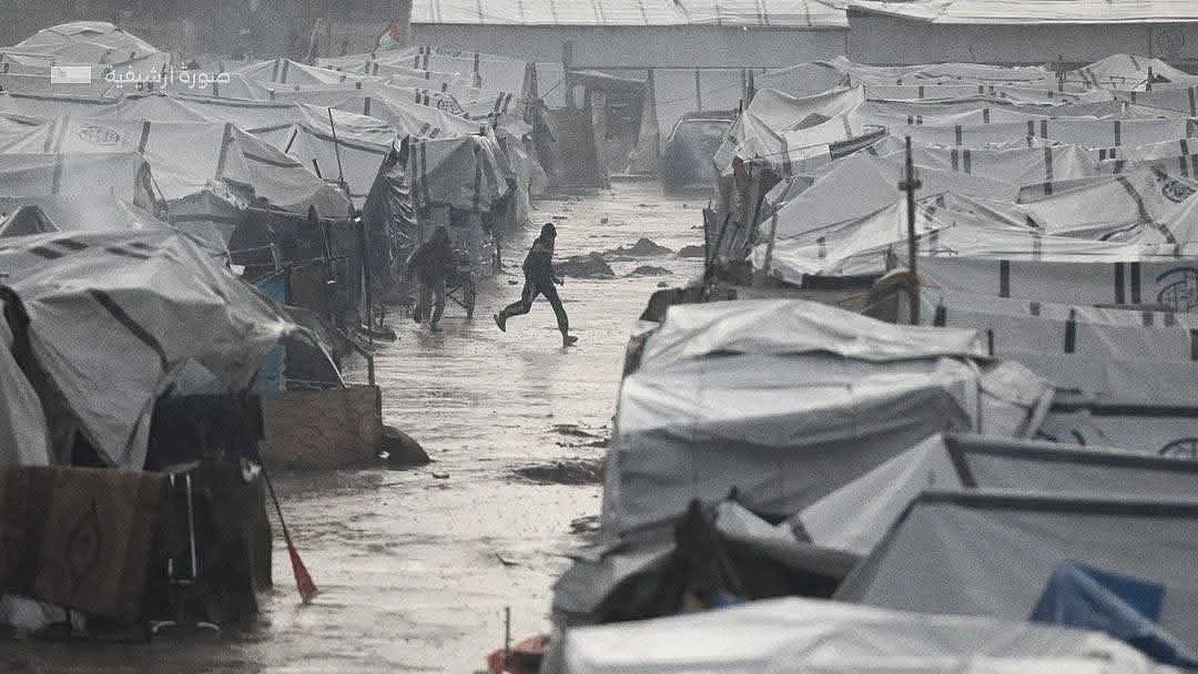 Representative image showing tents in Gaza.