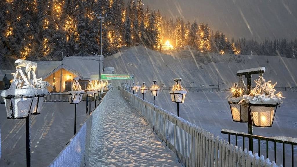 Snowfall was linked to a western disturbance affecting the region.