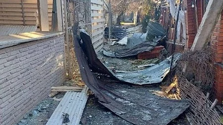 Remains of the downed drones