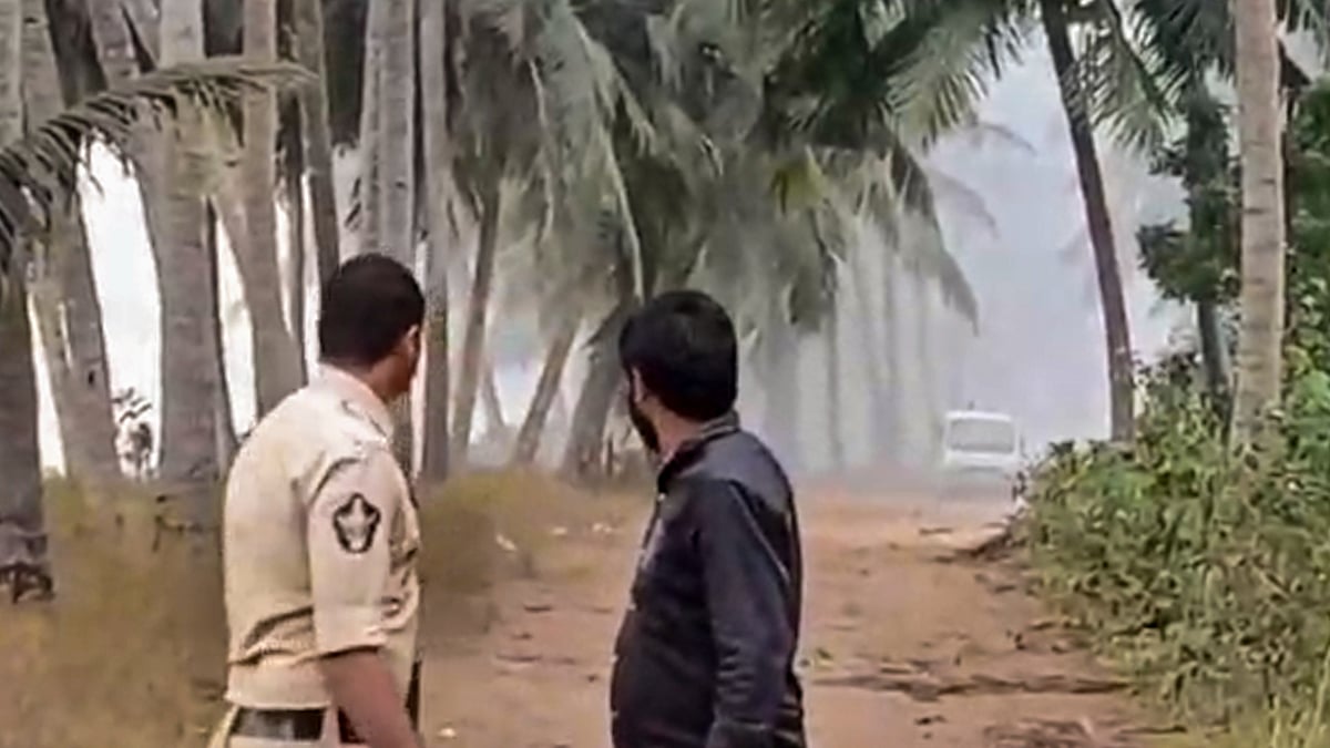 Gas leak at ONGC well in Konaseema, Andhra Pradesh.