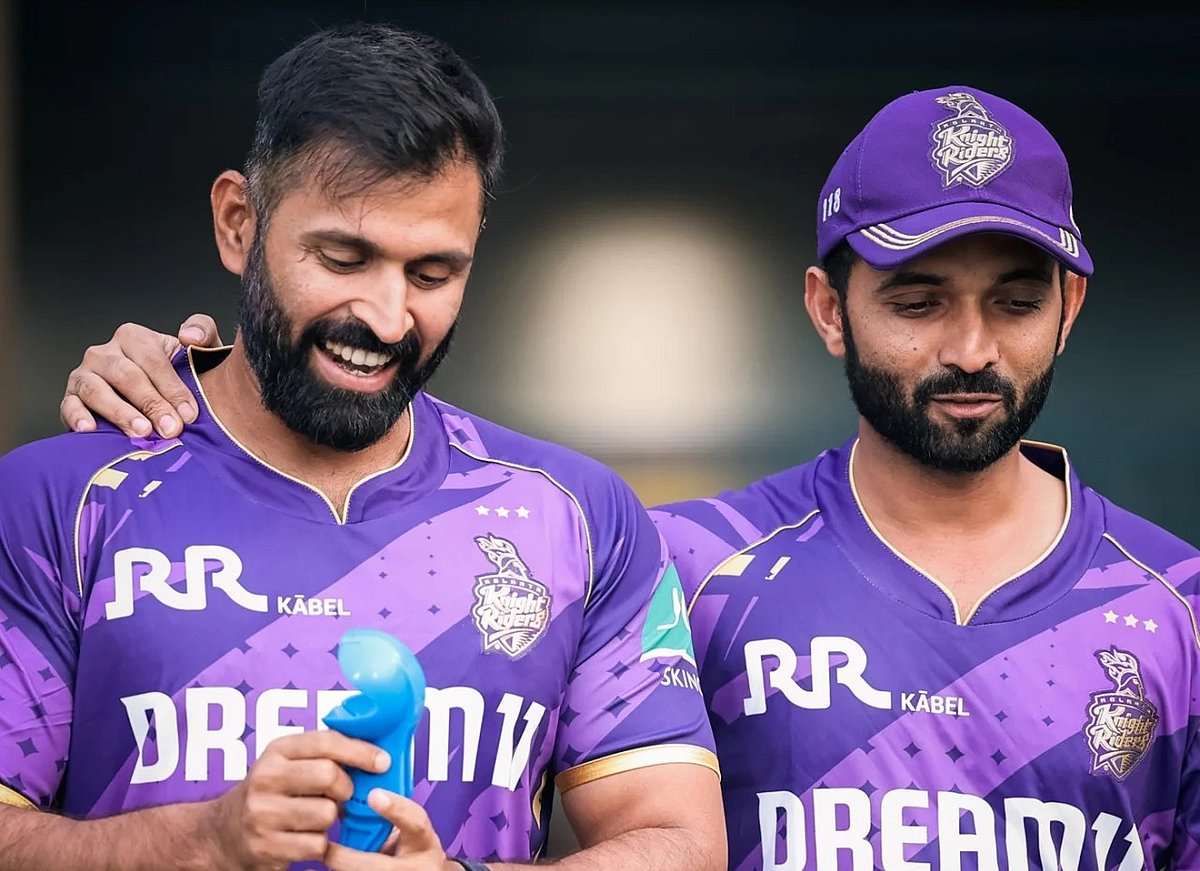 Mumbaikars Abhishek Nayar and KKR captain Ajinkya Rahane last season