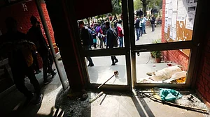 File photo of the 2020 JNU attack aftermath