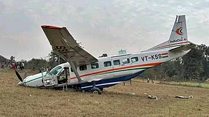 Injured pilots have been identified as Captain Naveen Kadanga and co-pilot Tarun Srivastav.