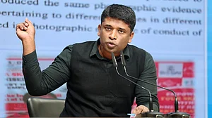 Kannan Gopinathan at the press briefing