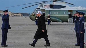Donald Trump arrives at Joint Base Andrews, 13 Jan