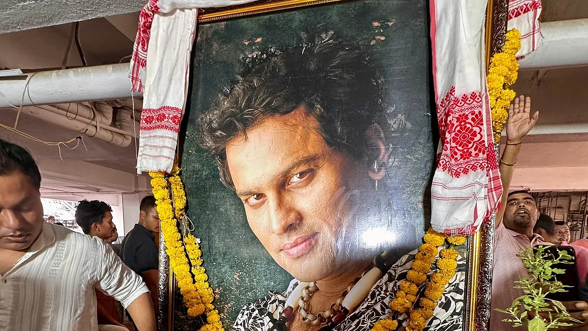 A shrine to Zubeen Garg in his home (file photo)