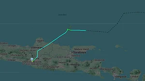 The aircraft belongs to the Indonesian Ministry of Marine Affairs and Fisheries