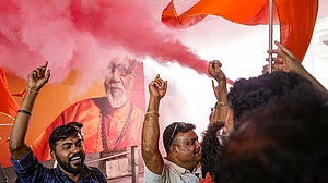 Shiv Sena (UBT) workers celebrate civic polls results