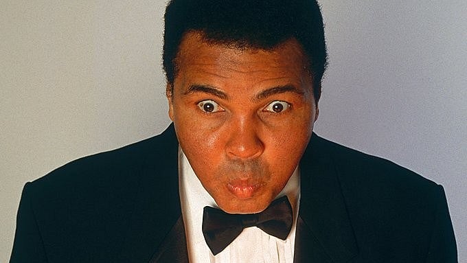 Muhammad Ali: The one who floated like a butterfly and stung like a bee.