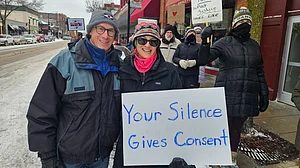 Protestors in Minnesota