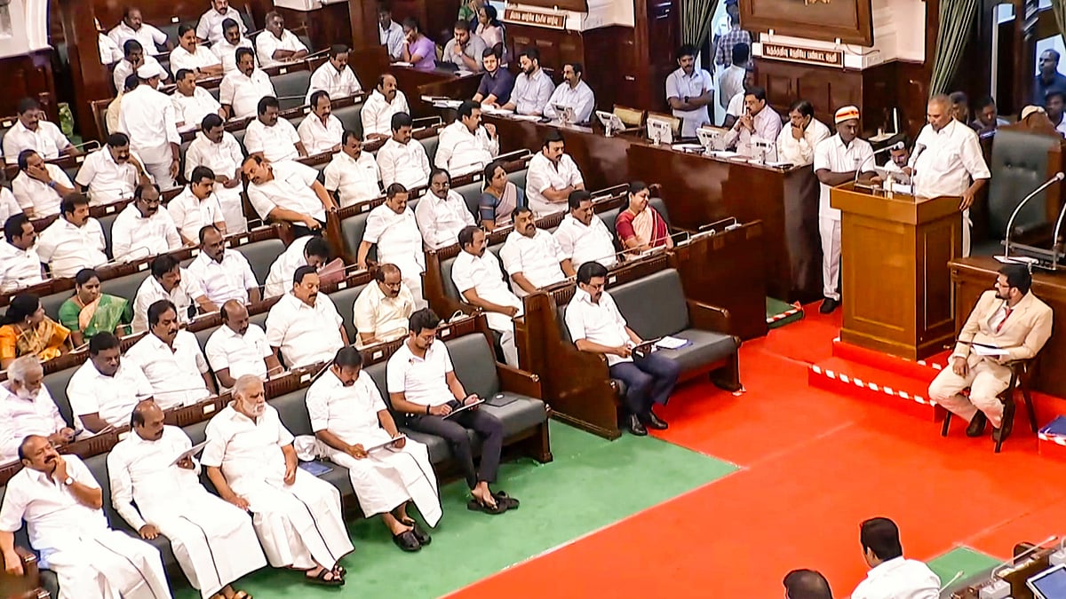 TN Assembly speaker reading out the governor's address