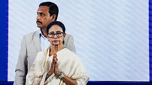 Mamata Banerjee at the opening of the Kolkata Book Fair, 22 Jan