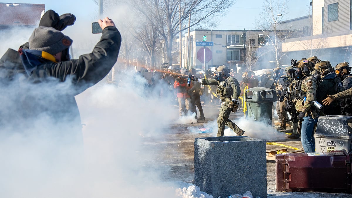 Teargas, bullets, protests: an average day in Minneapolis today