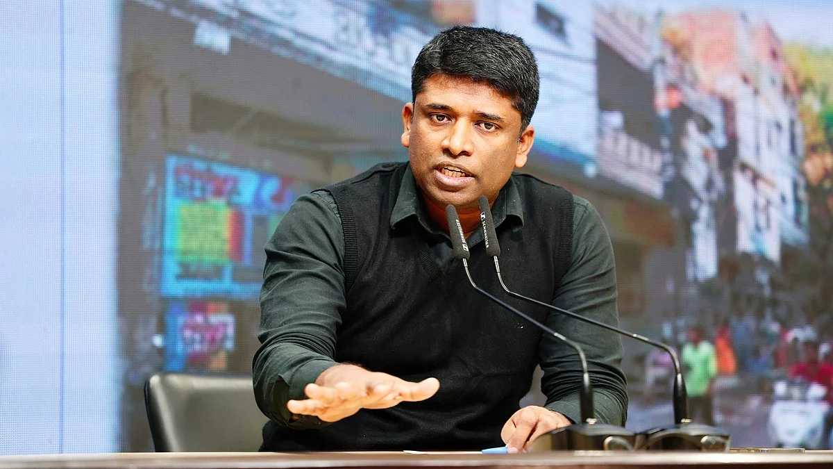File photo of Kannan Gopinathan at a press conference on PMKVY