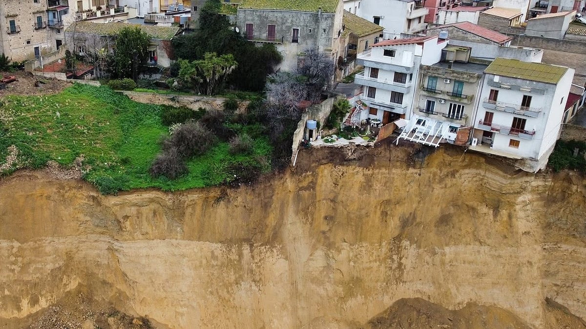 The aftermath of the landslide