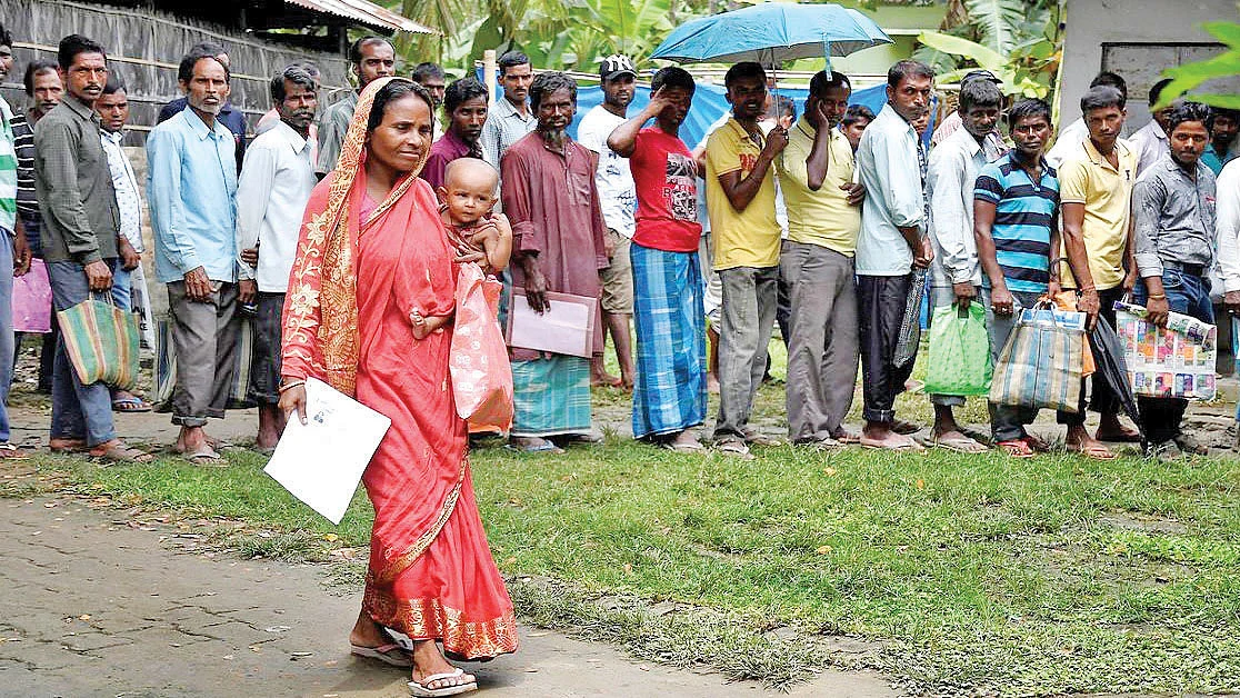A special revision centre in Assam (fie photo)