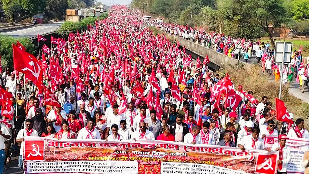 Back on the streets: The adivasi–mazdoor–kisan protest march winds its way from Nashik to Mumbai